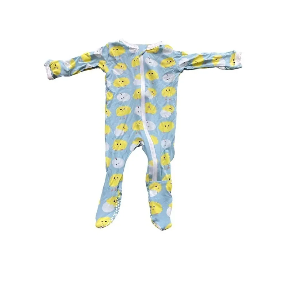 KICKEE PANTS NWT FOOTIE SIZE NEWBORN CHICK MAGNET MSRP $36